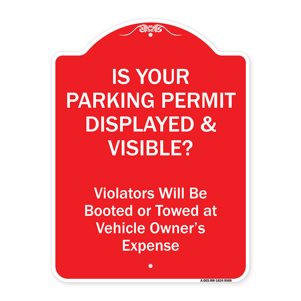 Is Your Parking Permit Displayed & Visible