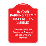 Is Your Parking Permit Displayed & Visible