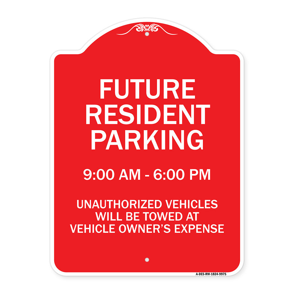 Future Resident Parking 9:00 - 6:00