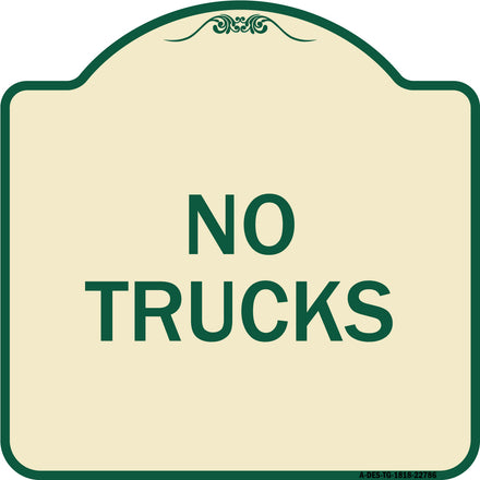 Truck Sign No Trucks