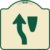Traffic Sign Keep Left Symbol