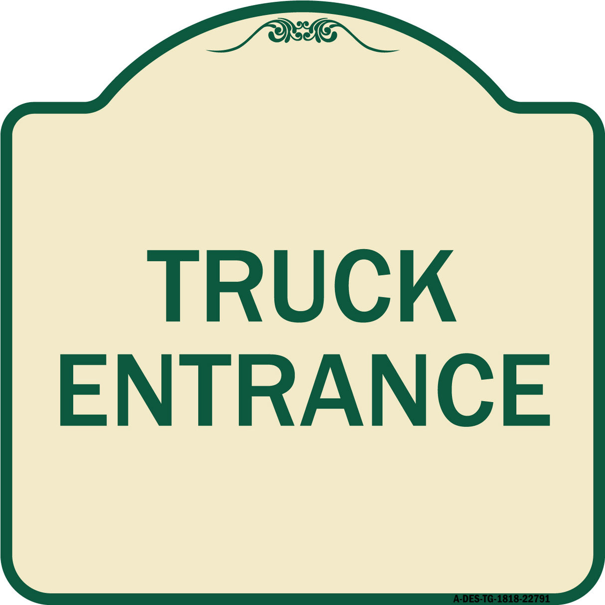 Traffic Entrance Sign Truck Entrance