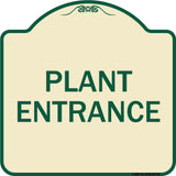 Traffic Entrance Sign Plant Entrance