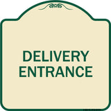 Traffic Entrance Sign Delivery Entrance