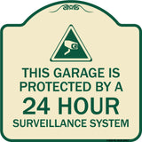 This Garage Is Protected by A 24 Hour Surveillance System