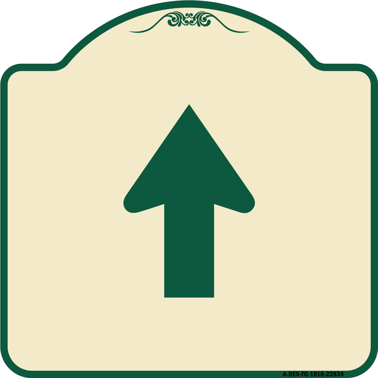 Straight Thru Sign - Straight Thru (Symbol) Sign