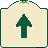 Straight Thru Sign - Straight Thru (Symbol) Sign