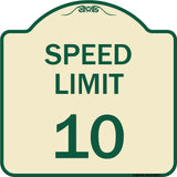 Speed Reduction Sign Speed Limit 10 Mph