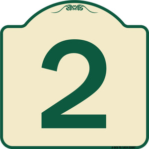 Sign with Number 2