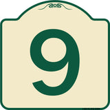 Sign with Number '9