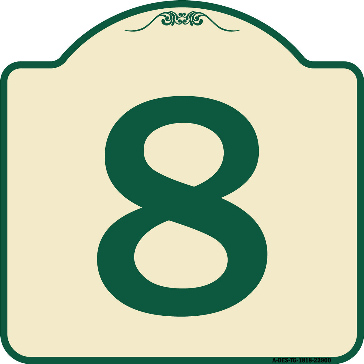 Sign with Number '8