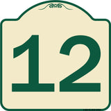 Sign with Number '12