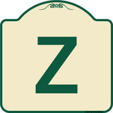 Sign with Letter Z