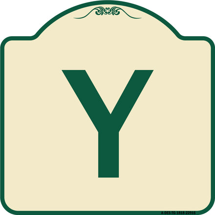 Sign with Letter Y