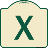 Sign with Letter X