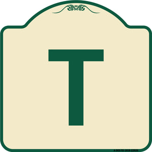 Sign with Letter T