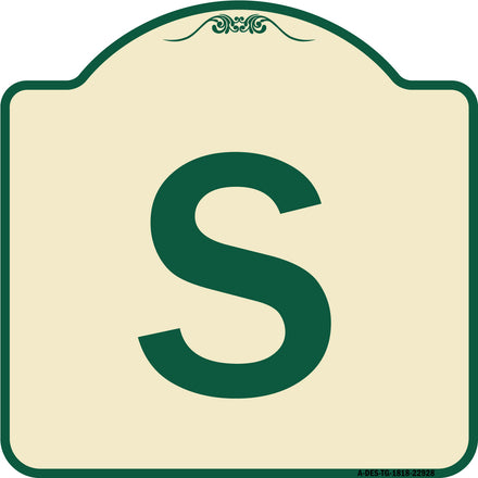 Sign with Letter S
