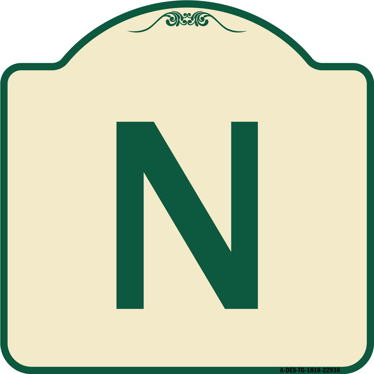 Sign with Letter N