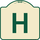 Sign with Letter H