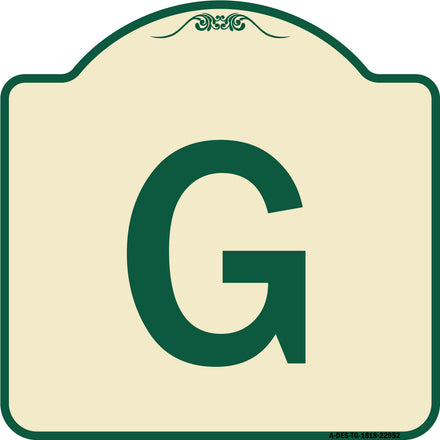 Sign with Letter G