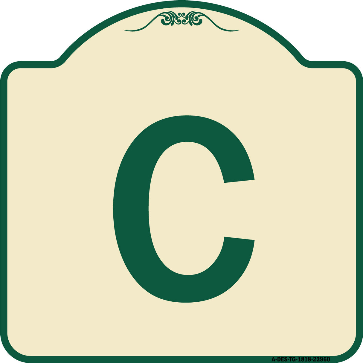 Sign with Letter C