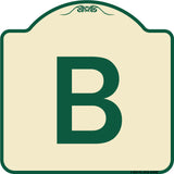 Sign with Letter B
