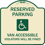 Reserved Parking Van Accessible Violators Will Be Fined (With Graphic)