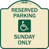 Reserved Parking Sunday Only (With Graphic