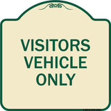 Reserved Parking Sign Visitor Vehicles Only