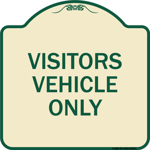 Reserved Parking Sign Visitor Vehicles Only