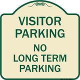 Reserved Parking Sign Visitor Parking No Long-Term Parking