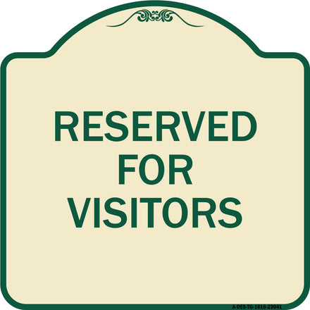 Reserved Parking Sign Reserved Parking for Visitors