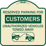 Reserved Parking for Customers Unauthorized Vehicles Towed Away