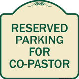 Reserved Parking for Co-Pastor