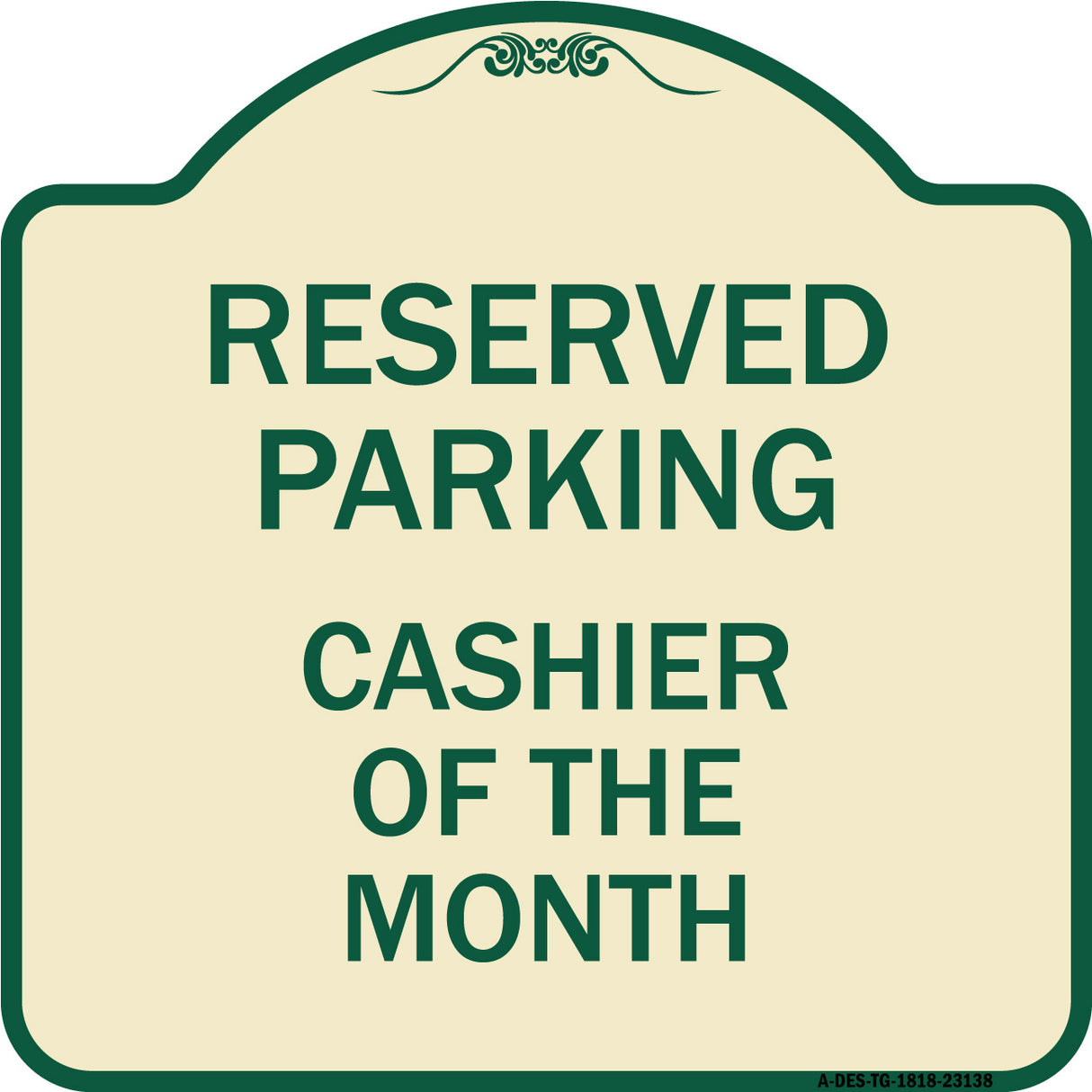 Reserved Parking Cashier of the Month