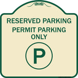 Reserved Parking - Permit Parking Only with Symbol