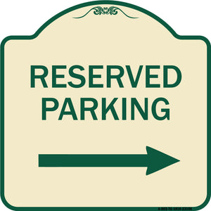 Reserved Parking (Right Arrow)