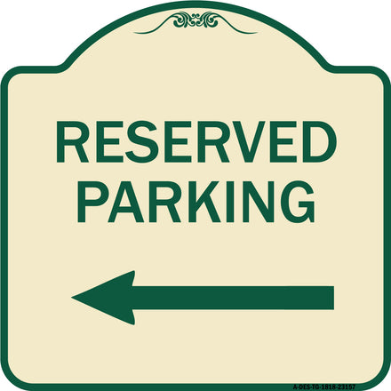 Reserved Parking (Left Arrow)
