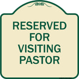 Reserved for Visiting Pastor