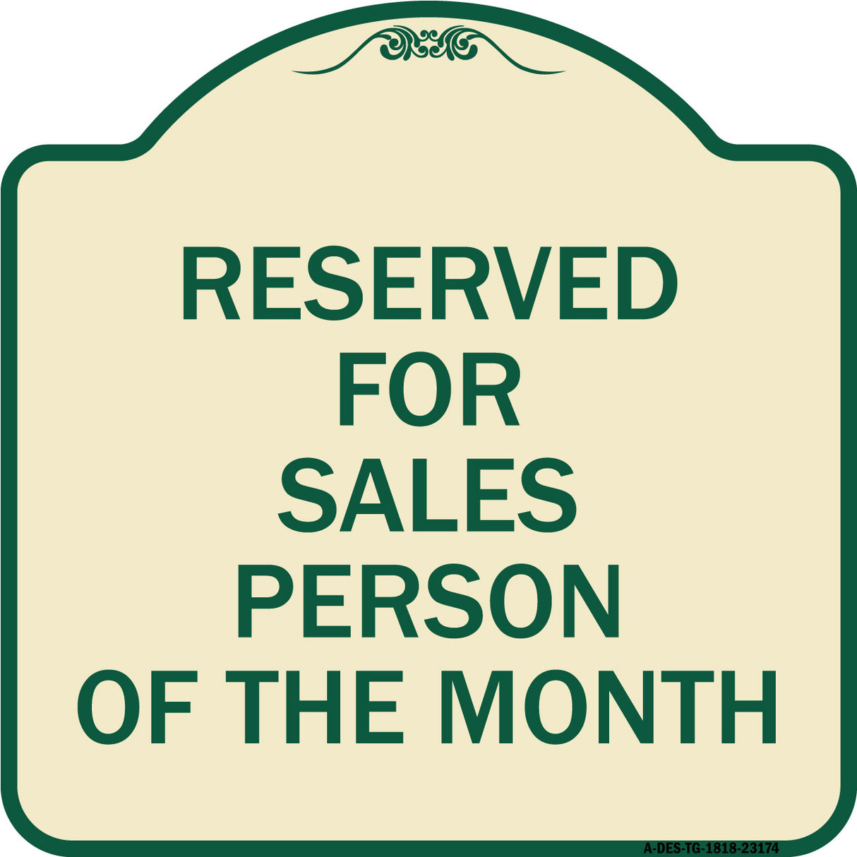 Reserved for Salesperson of the Month