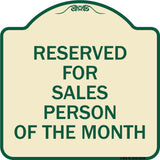 Reserved for Salesperson of the Month