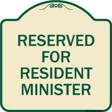 Reserved for Resident Minister