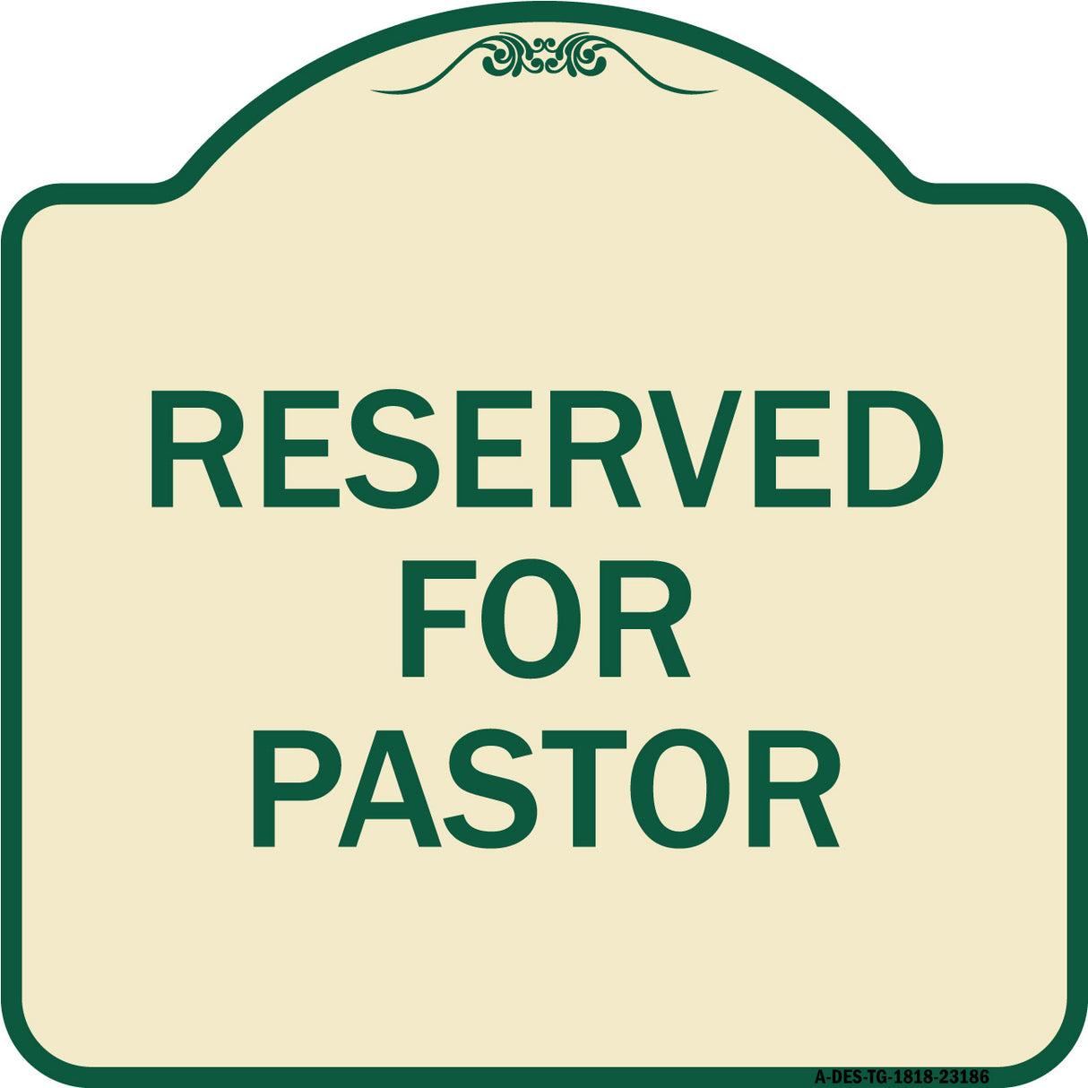 Reserved for Pastor