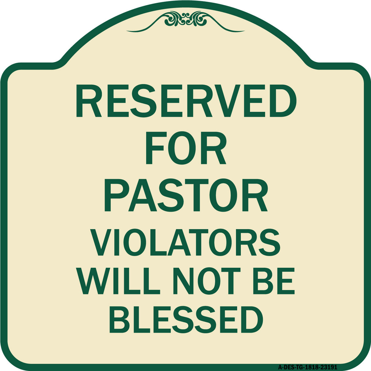Reserved for Pastor Violators Will Not Be Blessed