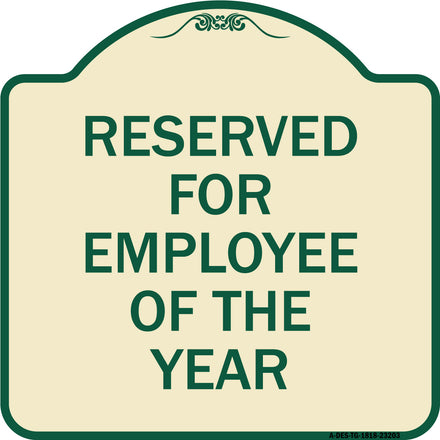 Reserved for Employee of the Year
