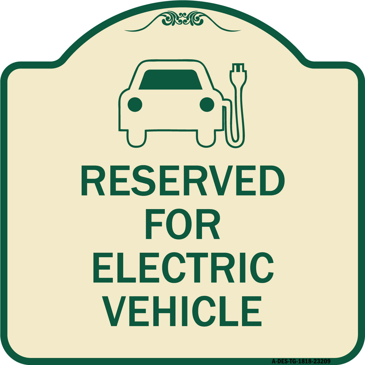 Reserved for Electric Vehicle (With Graphic)