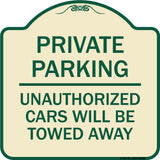 Private Parking Unauthorized Cars Will Be Towed Away