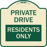 Private Drive Sign Private Drive - Residents Only
