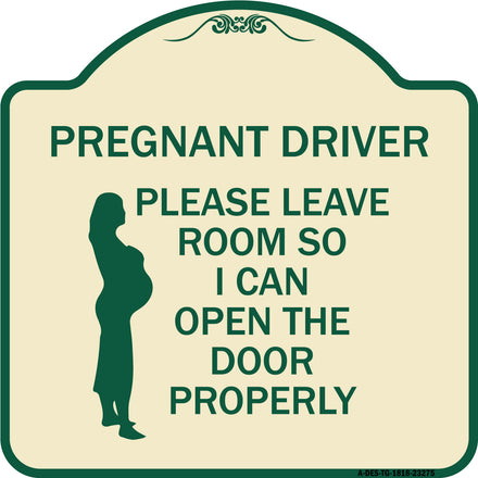 Pregnant Driver - Please Leave Room So I Can Open the Door Properly (With Graphic)