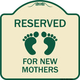 Pink Reserved Parking for New Mothers